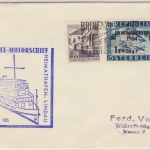 Österreich - Bodensee Schiffspost MS Deutschland Drucksache Bregenz 1963 n.