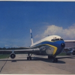 Schweiz - Bodensee Schiffspost MS Schienerberg Luftpostkarte n. USA 1964