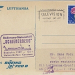 Schweiz - Bodensee-Schiffspost , MS Schienerberg, LupoKarte Kreuzlingen - New
