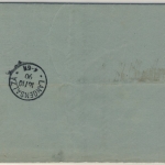 DR - Mülverstedt 1890, K1 a. Post-Zustellurkunde n. Langensalza