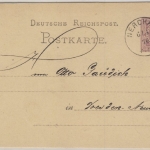 DR - Nerchau 1876, K1 a. 5 Pfg. GA-Karte n. Dresden