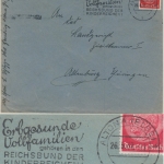 DR - Erbgesunde Familien gehören..., Maschinenwerbesempel Brief Altona 1937