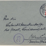 DR - 12 Hkr.-Dienst, Brief (23) Brake 5.8.44 n. Oldenburg - ohne Inhalt