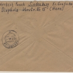 Kontrollrat - 84 Pfg. Ziffer, Einschreibebrief Siedenburg - Osnabrück 1946, ohne