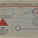 BRD - 560 Pfg. Heuss I, Nachnahmebrief Bremerhaven 1 - Langen 1956 - ohne Inhalt