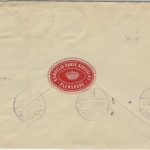 DR - 10+5x15 Pfg. Germania, Konsulatsbrief n. DÄNEMARK, Flensburg - Kopenhagen