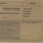 DR - 100 Pfg. Korbdeckel, Nachnahme-Paketkarte Süderbrarup Land - Dresden 1931