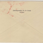 DR - Flensburg 1938, 12 Pfg. AFS "Stadtverwaltung", Brief n. Wesselburen