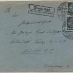 DR - Wiemersdorf über Bad Bramstedt (Hols), Landpost-Ra2 a. Brief n. München