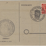 All.Bes. - Flensburger Briefmarken-Ausstellung 1947, Sonderkarte m. SST
