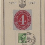 All.Bes. - 10 J. Schleswiger Briefmarkenverein, Sonderkarte + SST 1948