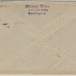 Kontrollrat - Flensburg 3 Reichspost, "Export-Musterschau ...April 48", Brief n.