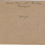 Kontrollrat - Flensburg 3 Reichspost, "Export-Musterschau ...Okt 1947", Brief n.