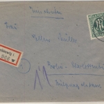 AM-Post - 42 Pfg. Einschreibebrief, Schleswig - Berlin 1946 - ohne Inhalt