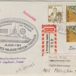 BRD - Flensburg 1981, Einschreibebrief n. Mönchengladbach, Marine-Cachet AAG/81