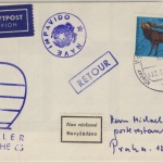 BRD - 50 Pfg. Jugend/Hirsch, Lupo-Brief i.d. CSSR, SST Kiel - Kieler Woche 1966