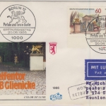 Berlin - 2x60 Pfg. Portale und Tore, Schmuck-FDC + ESST n. REUNION 1986