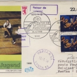Berlin - 2x60 Pfg. Jugend (Jugend musiziert), Schmuck-FDC n. FINNLAND 1988