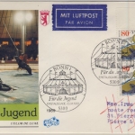 Berlin - 2x80 Pfg. Jugend (Zirkus), Lupo-Schmuck-FDC n. St. Pierre & Miquelon