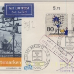 Berlin - 2x80 Pfg. Wohlfahrt (Post u. Telekom), Lupo-Schmuck-FDC n. St. Pierre &