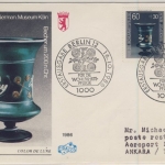 Berlin - 2x60 Pfg. Wohlfahrt/Gläser, Schmuck-FDC i.d. TÜRKEI 1986