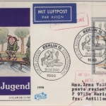 Berlin - 2x80 Pfg. Jugend/Max&Moritz, Lupo-Schmuck-FDC n. FRANZ. ANTILLEN 1990