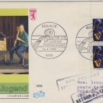 Berlin - 2x70 Pfg. Jugend musiziert, Schmuck-FDC n. MARTINIQUE 1988 - Retour