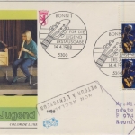 Berlin - 2x70 Pfg. Jugend musiziert, Schmuck-FDC n. REUNION 1988 - Retour
