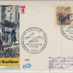 Berlin - 2x50 Pfg. 300. Todestag Gr. Kurfürst, Schmuck-FDC n. GRIECHENLAND 1988