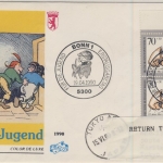 Berlin - 2x70 Pfg. Jugend/Max&Moritz, Schmuck-FDC n. JAPAN 1990 - Retour