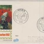 BRD - 120 Pfg. Wohlfahrt/Rosen (Oberrand), Schmuck-FDC + ESST n. JAPAN 1982