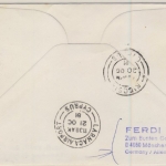 Berlin - 90 Pfg. Wofa (Schwertlilie), Schmuck-FDC n. ZYPERN, ESST Berlin 1981