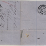 Bayern - 3 Kr. Quadrat blau, breit- bis überrandig, Brief oMR 356/Nürnberg -