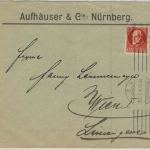 Bayern - 10 Pfg. Ludwig, Zensurbrief n. ÖSTERREICH, Nürnberg - Wien 1914