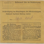 Bayern - 3x25 Pfg. Ludwig, Paketkarte Mietraching - Zwiesel 1918