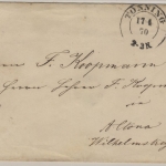 NDP - 1 Gr. GA-Umschlag, K2 Tönning - Altona 1870 - ohne Inhalt
