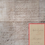 Baden - Boxberg R3 (1843) roter L1 Dienstbrief n. Krautheim Inhalt/Wasserzeichen
