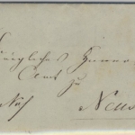 Thurn & Taxis - Rinteln 1861 K2 Dienstbrief n. Neustadt a.R. - dek. Inhalt !!