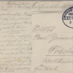 DR - Bahnpost Zwickau - Oelsnitz, Zug 2159, Feldpostkarte Falkenstein - Döbeln
