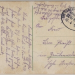 DR - Bahnpost Bretleben-Sondershausen, Zug 641, Feldpostkarte Frankenhausen -