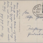 DR - Bahnpost Berlin-Schneidemühl, Zug 342, Karte v. Küstrin - Treuchtlingen