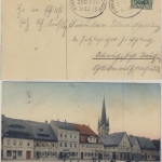 DR - Bahnpost Pirna-Neustadt(Sachsen), Zug 930, Karte Neustadt - Bautzen 1908