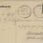 DR - Bahnpost Pirna-Neustadt(Sachsen), Zug 930, Karte Neustadt - Bautzen 1908