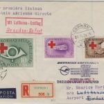 Ungarn - 10 Ft. Postbeamten-Krankenhaus u.a., Lupo-Einschreibebrief/Erstflug