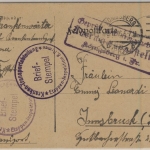 DR - Kranken-Transportabteilung Etappen-Inspektion 8. Armee Feldpostkarte 1916