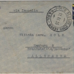 Brasilien - Zeppelinbrief (LZ127) Porto Alegre - Hamburg 1935, rs. Best.stpl.