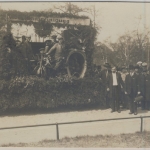 Thüringen - Rossleben Kanalreinigung Festwagen priv. Fotokarte gelaufen 1923