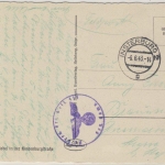 Feldpost 1943 - Pr. Gren.Ers.Btl.413, Briefstpl. a. Karte Insterburg 2 -
