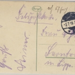 DR - Darkehmen Ostpreussen zerstörter Marktplatz sw-AK/Feldpost n. Barntrup 1915