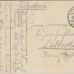 DR - Stallupönen, zerstörte Ecke am Marktplatz, sw-Ansicht/Feldpost n. Lübbecke